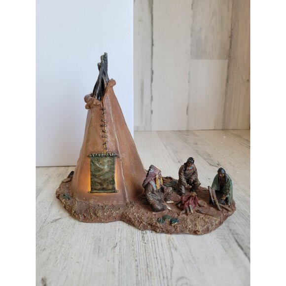 GSC TP native American tents huddle light up home decor Thanksgiving - Picture 1 of 8